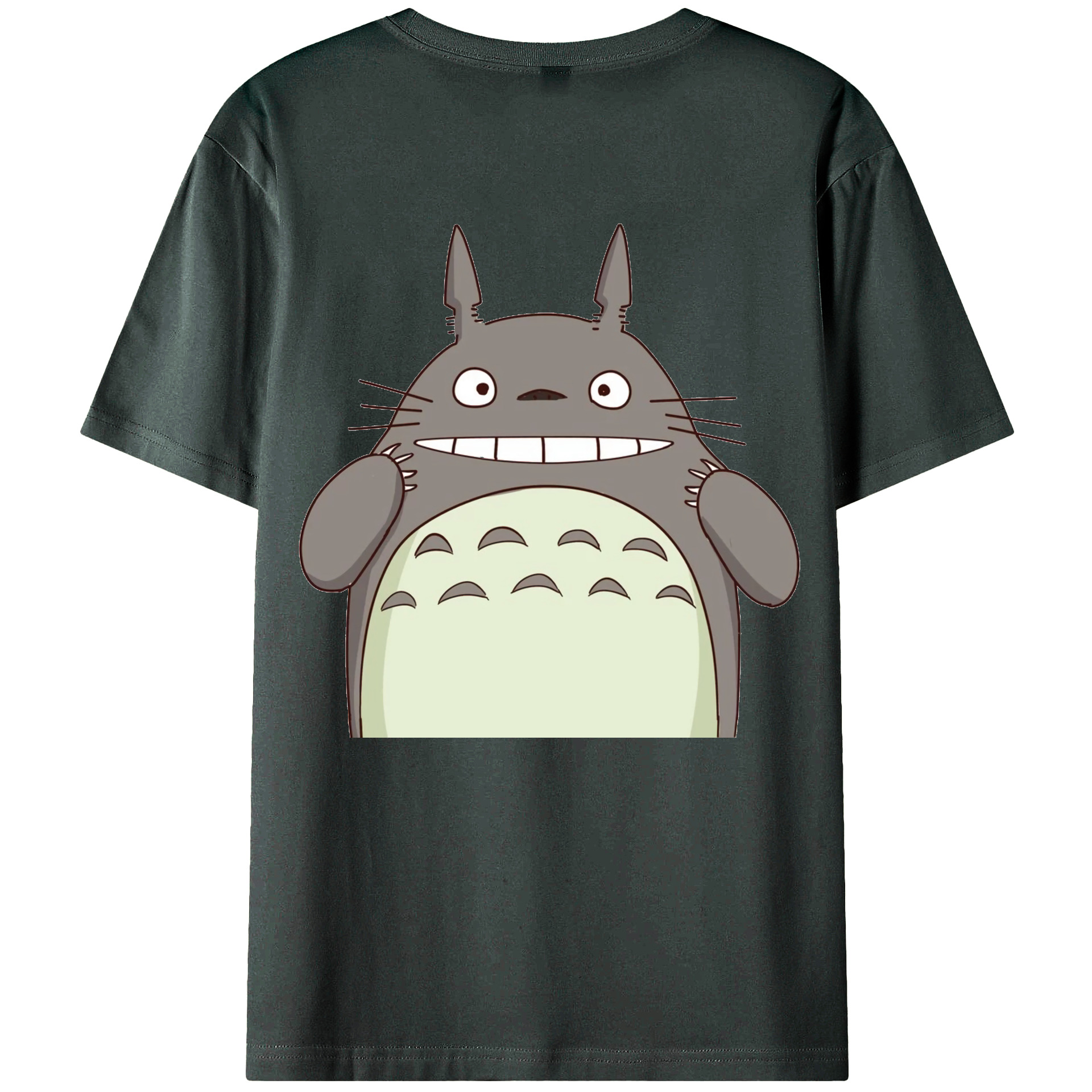 （画像用） となりのトトロ 草壁メイ 草壁サツキ My Neighbor Totoro Satsuki Kusakabe Mei Kusakabe 綿100％ メンズ半袖Tシャツ（バックプリント） 通気性